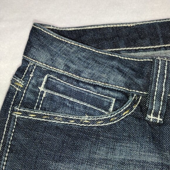 ANTIK DENIM Women's Bootcut Jeans Embellished Pockets Dark Wash Size 27 - Picture 10 of 15